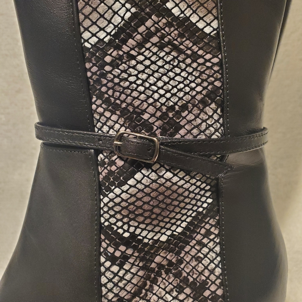 AMALFI RANGONI Istria Tall Boot Black Chantal - Picture 4 of 8